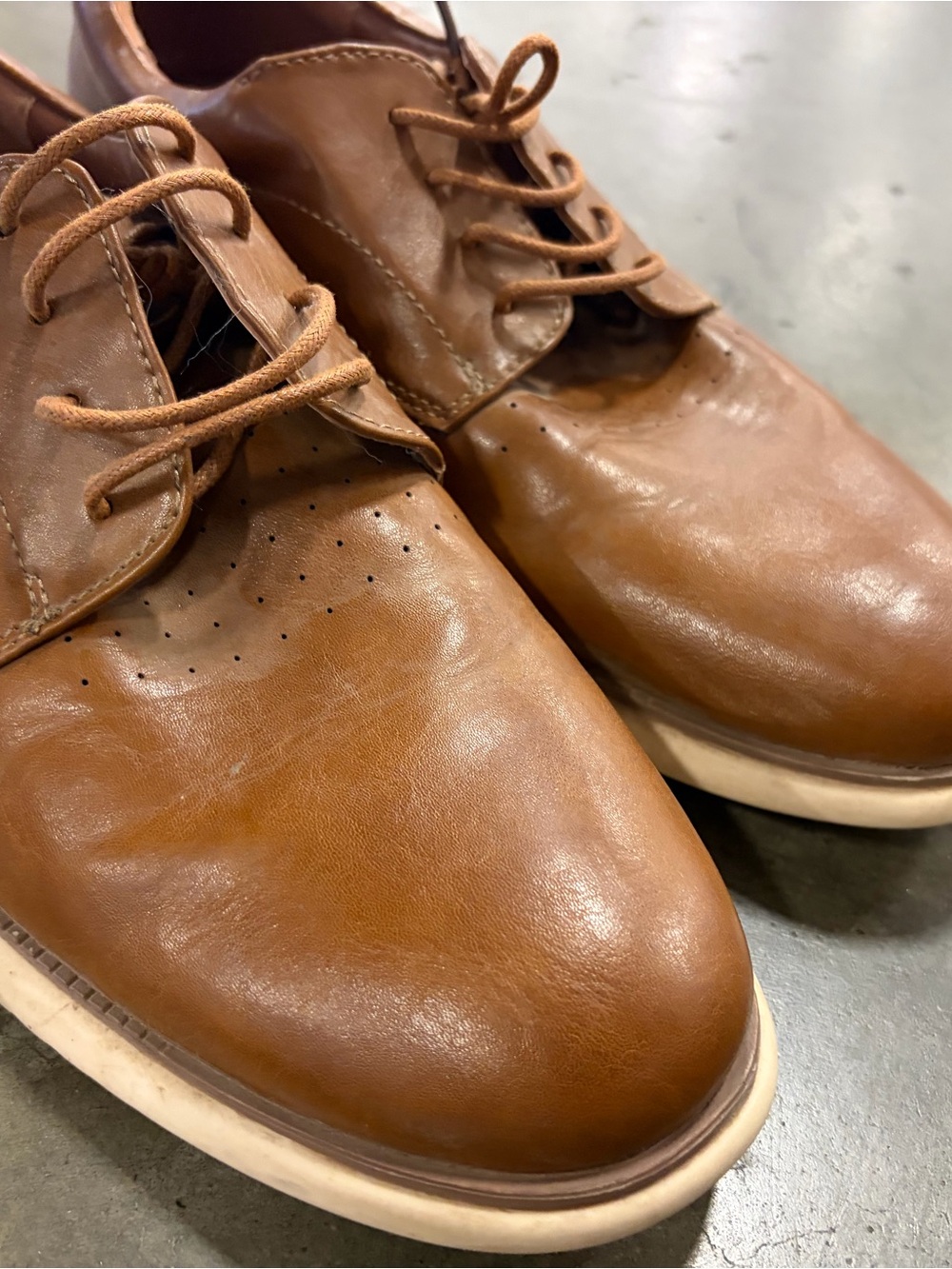 Jensen Men's Casual Leather Derby Shoes - Browni